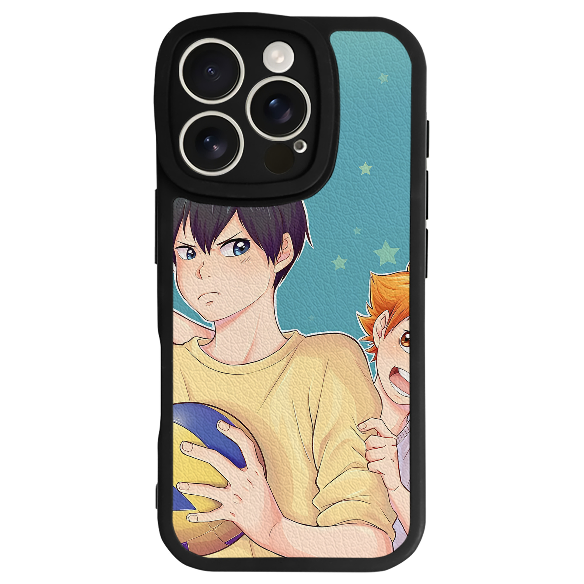 （画像用） ハイキュー!! Haikyu!! 【iPhone 16シリーズ対応】シリコンスマホケース（レザー調） 材質：シリコン